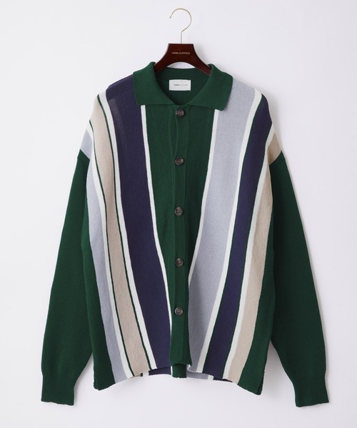 「EMMA CLOTHES」 ニットカーディガン M ベージュ メンズ_画像7