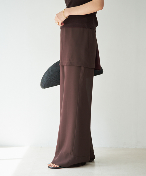 パンツ 「BY SLOAN/バイ スローン」Georgette Combination Trouser レディースの画像