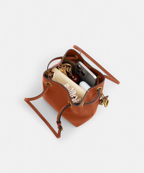 COACH ドローストリングバッグ オリーブグリーン COACH（コーチ） ショルダーバッグ バッグ ジェイド ドローストリング