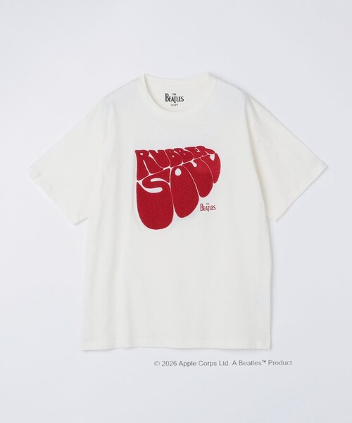 SHIPS（シップス） tシャツ SHIPS: THE BEATLES ショートスリーブ ロゴ