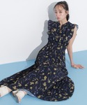 ワンピース 夏 シフォンプリーツワンピースの詳細画像1