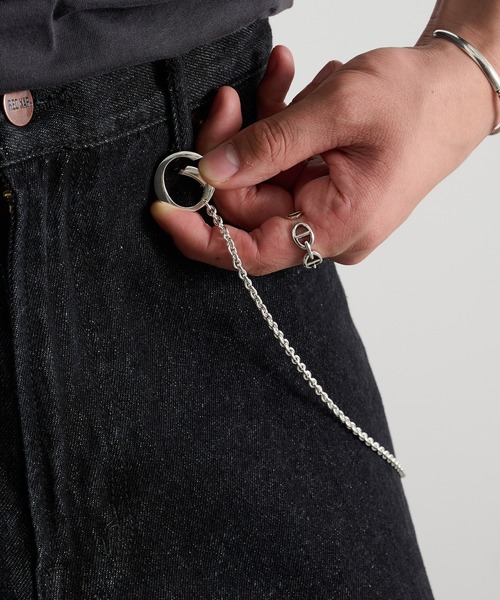 ウォレットチェーン 「MAISON CLUB」Slim Woven Wallet Chain Silver925 KUN | MILITARY | 04
