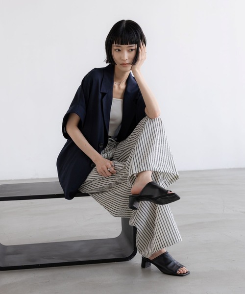 「LOWRYS FARM」 イージーパンツ MEDIUM ホワイト系その他 レディース_画像4