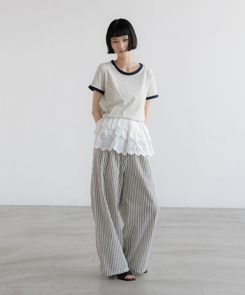 「LOWRYS FARM」 イージーパンツ MEDIUM ホワイト系その他 レディース_画像5