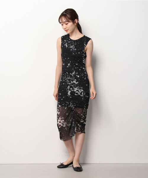 「ALLSAINTS」 ノースリーブワンピース 6 ブラック レディース_画像5