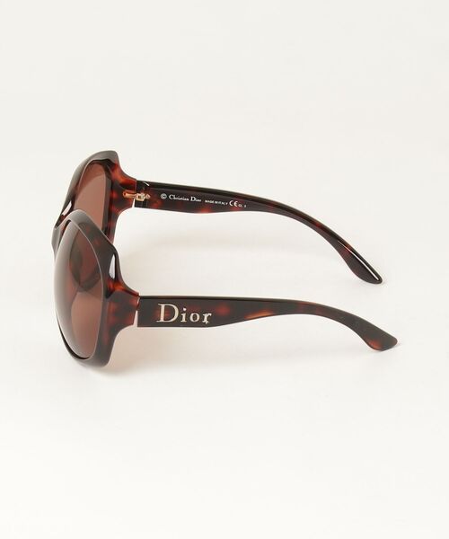 クリスチャンディオール【鑑定済】サングラス｜Diorロゴ｜GLOSSY｜ブラウン Christian Dior（クリスチャン・ディオール） サングラス - ブラウン