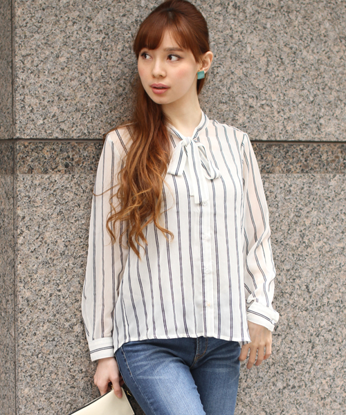 安い新作 シャツ ブラウス ダブルストライプシースルーブラウス ZOZOTOWN PayPayモール店 - 通販 - PayPayモール 総合評価