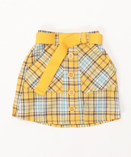 スカート PINKHUNT ベルト付きチェック柄スカート 3683K (トップス別売) キッズ 子供服 女の子 | PINKHUNT | 05