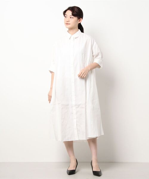 ワンピース オックス生地を使ったフレアシャツワンピース Zozotown Paypayモール店 通販 Paypayモール
