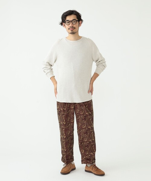 BEAMS+ tシャツ BEAMS PLUS / ワッフル クルーネック ロング