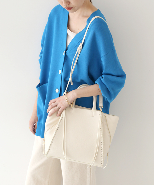 SLOBE IENA バッグ ハンドバッグ ステッチデザインバッグ◇ : ZOZOTOWN  
