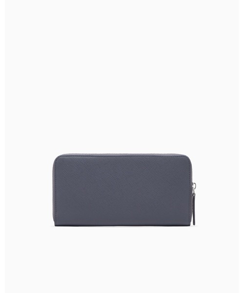 アルマーニ ラウンドファスナー長財布　グレー　イーグルマーク EMPORIO ARMANI 長財布 財布 「エンポリオ アルマーニ」ASV ラウンド