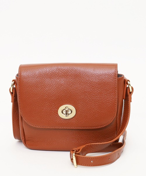 COOCO ショルダーバッグ バッグ 「牛革」シュリンクレザーヒネリ