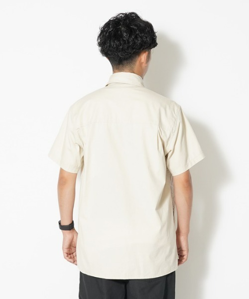 【snow peak】半袖シャツ/チェック/リネン/ロゴ/日本製/ビッグ/新品 snow peak】半袖シャツ/チェック/リネン/ロゴ/日本製/ビッグ