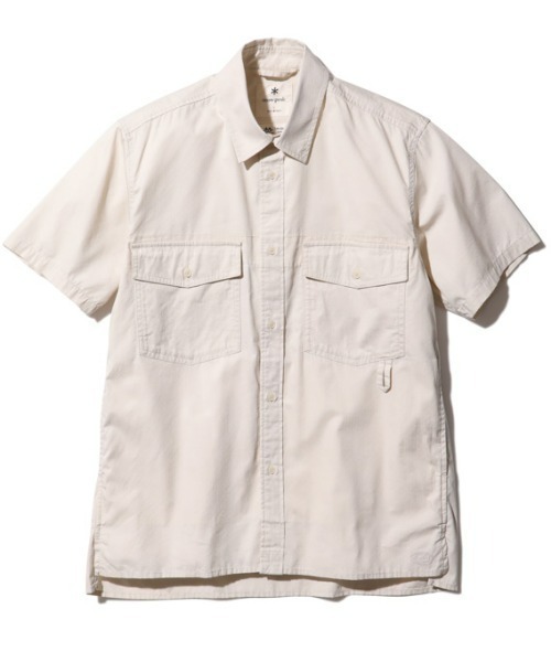 【snow peak】半袖シャツ/チェック/リネン/ロゴ/日本製/ビッグ/新品 snow peak スノーピーク Printed Breathable Quick Dry Shirt