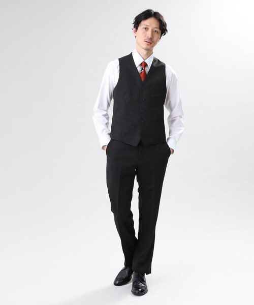 ❤️タケオキクチ❤️ベスト　サージ ベストフォーマルジレ 冠婚葬祭/3ピース対応】サージ ベスト（ベスト(単品)） | TAKEO
