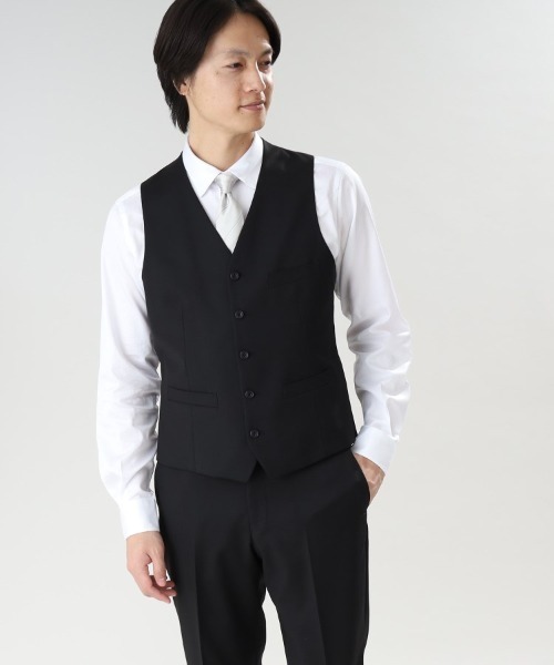 TAKEO KIKUCHI（タケオキクチ） スーツ ベスト 「冠婚葬祭/3ピース対応