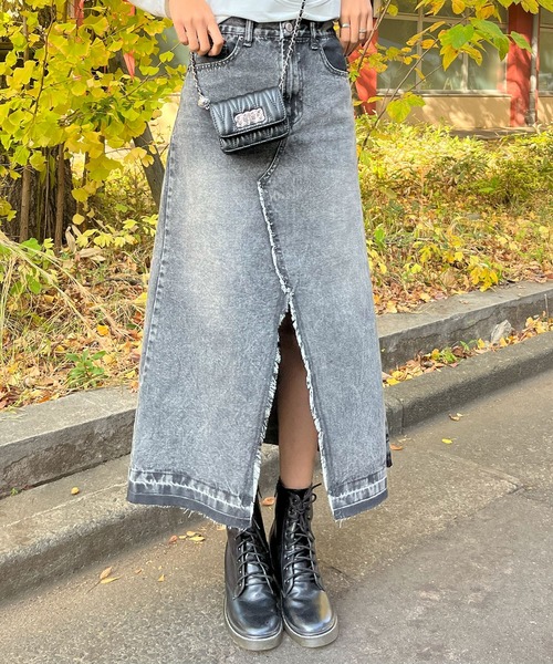 GLAMOROUS JANE（グラマラスジェーン） デニムスカート デニムフリンジ