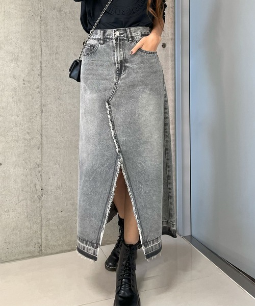 GLAMOROUS JANE（グラマラスジェーン） デニムスカート デニムフリンジ