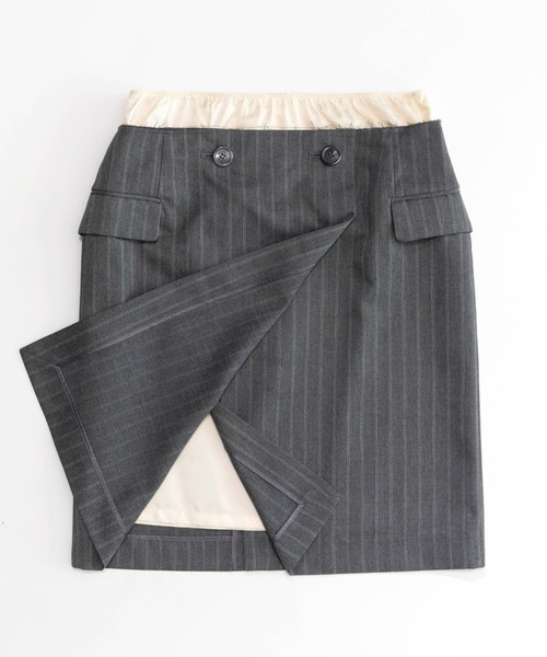 MAISON SPECIAL（メゾンスペシャル） スカート Double Waist Wrap Mini