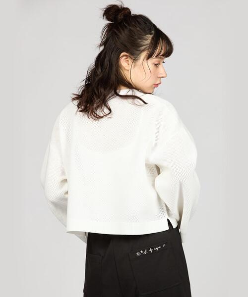 新品・未使用 To b. by agnes b. プルオーバー メッシュ ニット To b. by agnes ニット セーター ライトメッシュニットプル