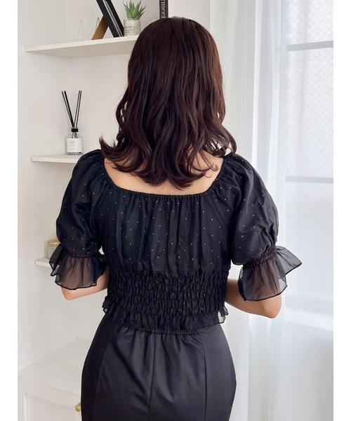 MIIA（ミーア） ブラウス シャツ パフスリーブブラウス レディース