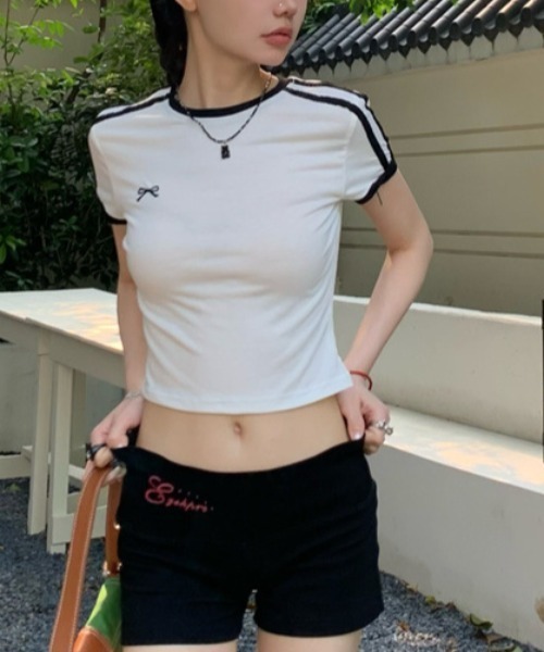 tシャツ line accent ribbon tee レディース : ZOZOTOWN Yahoo!店