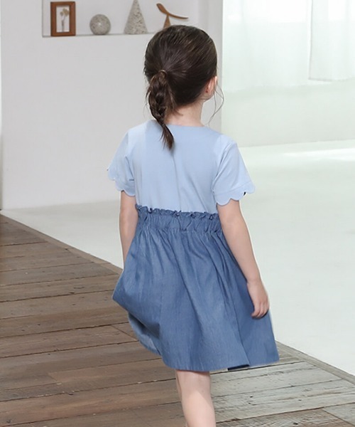 n.o.u.s ワンピース ドッキングワンピース キッズ 子供服 女の子