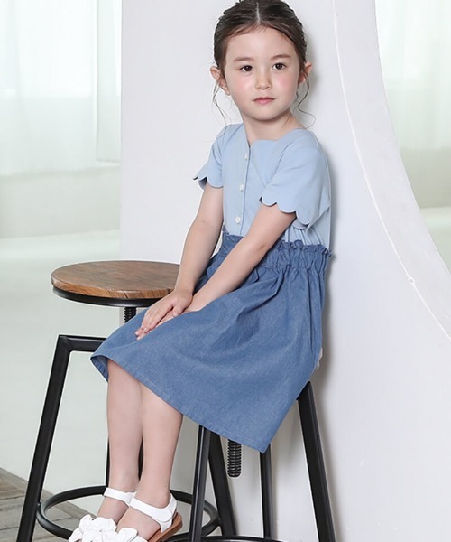 n.o.u.s ワンピース ドッキングワンピース キッズ 子供服 女の子