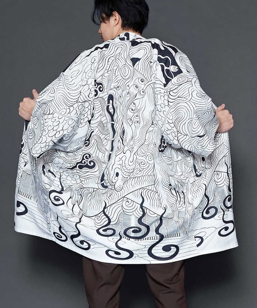 カーディガン 「石黒亜矢子×倭物やカヤ」リバーシブル羽織 レディース 