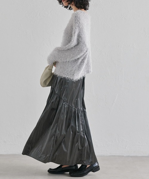 RANAN（ラナン） スカート シャイニーボリュームティアードスカート