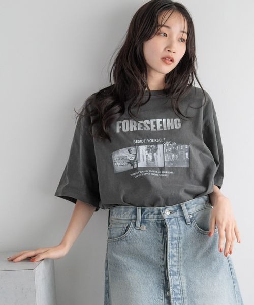 LOWRYS FARM tシャツ フォトグラフィックTシャツ 139613 レディース 