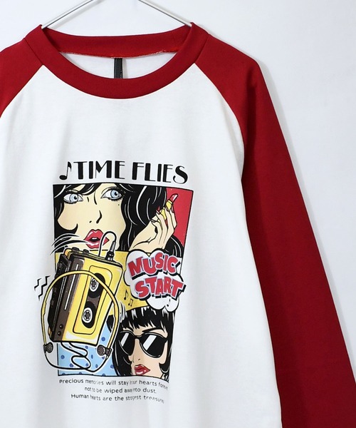 トップス ARTS&SCIENCE Raglan sleeve long t-shirt IMG_5618_f2c0e8d5-c9c5-4c35-
