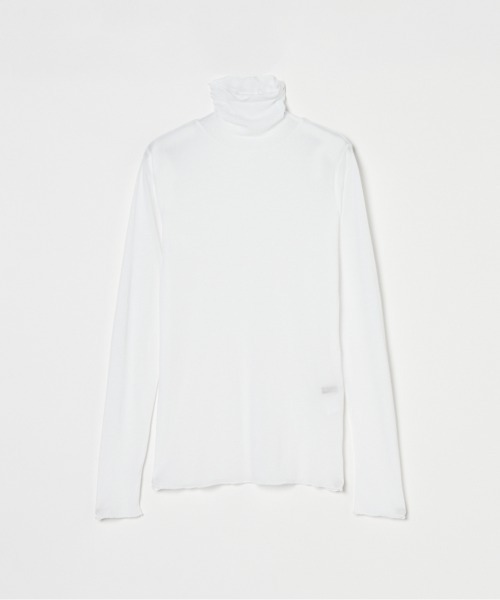 tシャツ 「smooth skin series」SHEER RIB JERSEY TURTLE レディース HELIOPOLE tシャツ 「smooth skin series」SHEER RIB JERSEY