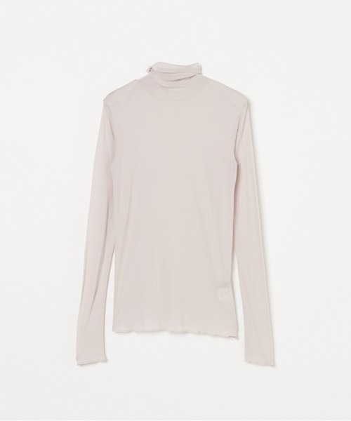 tシャツ 「smooth skin series」SHEER RIB JERSEY TURTLE レディース HELIOPOLE tシャツ 「smooth skin series」SHEER RIB JERSEY