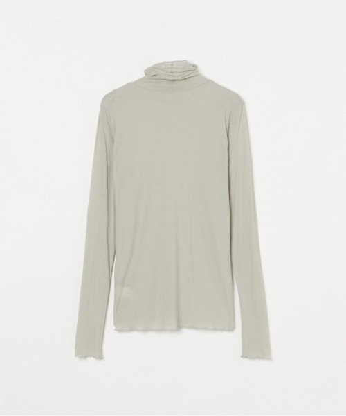 tシャツ 「smooth skin series」SHEER RIB JERSEY TURTLE レディース HELIOPOLE tシャツ 「smooth skin series」SHEER RIB JERSEY