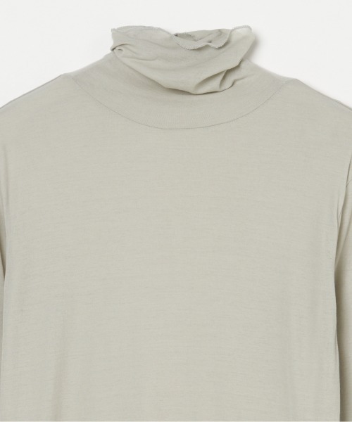 tシャツ 「smooth skin series」SHEER RIB JERSEY TURTLE レディース HELIOPOLE tシャツ 「smooth skin series」SHEER RIB JERSEY