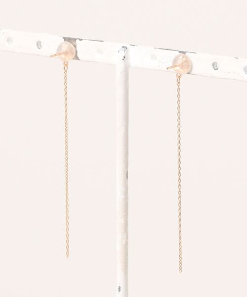 cui-cui（キュイキュイ） ピアス ブルーオパール チェーン ピアス