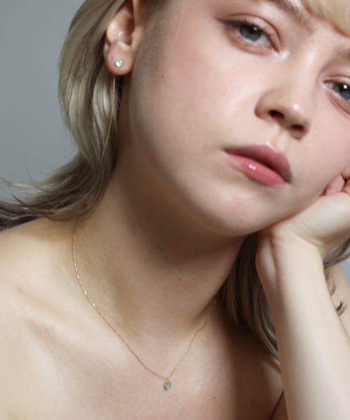 cui-cui（キュイキュイ） ピアス ブルーオパール チェーン ピアス