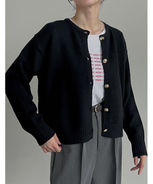 Re:EDIT（リエディ） カーディガン 「2025AW COLLECTION」金ボタン
