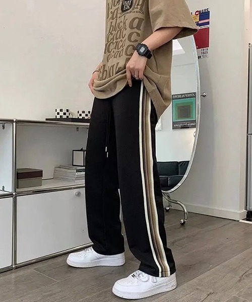 デニム セットアップ サイドライン ジャケット パンツ nr8420 BAY CREST ジャージ SETUP 上下2点セットアップ カットデニム