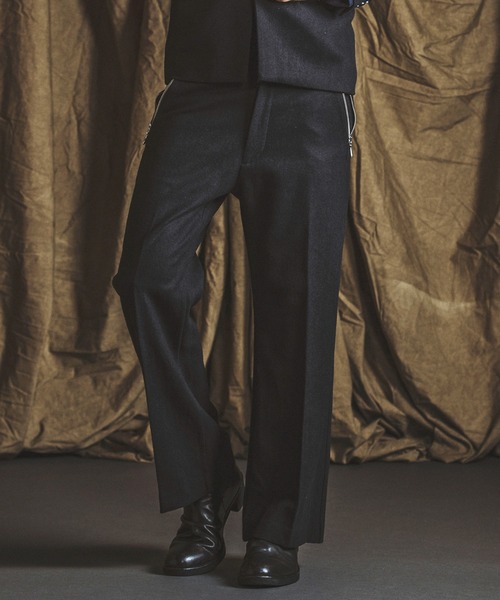 NO ID.（ノーアイディー） スラックス 「NO ID.」Wide Leg Zip