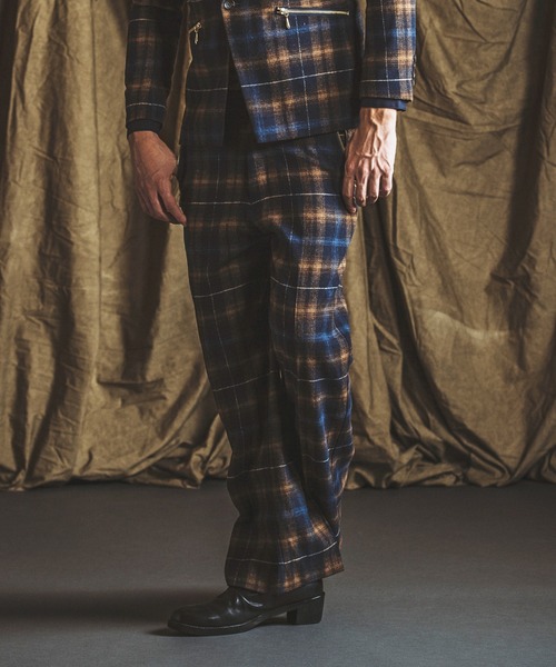 NO ID.（ノーアイディー） スラックス 「NO ID.」Wide Leg Zip