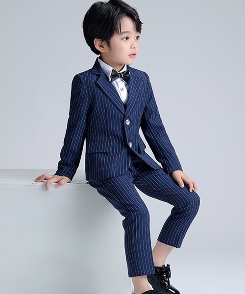 DAY CLOSET セットアップ 入学式 卒園式 キッズスーツ 長袖ストライプ