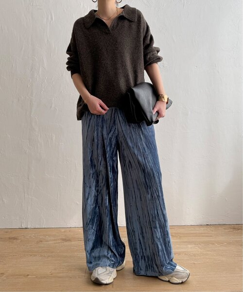 LBC（エルビーシー） パンツ クラッシュベロアイージーパンツ