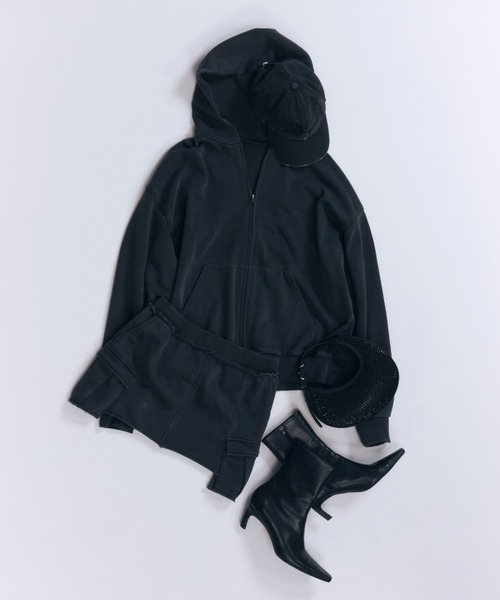 JOSE MOON人気フーディー JOSE MOON パーカー OVERDYE ZIP HOODIE/オーバーダイジップ