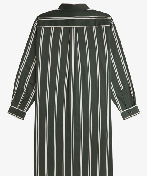 Fred Perry ストライプ 半袖シャツワンピース FRED PERRY FRED PERRY シャツワンピース Striped Shirt Dress／ストライプ