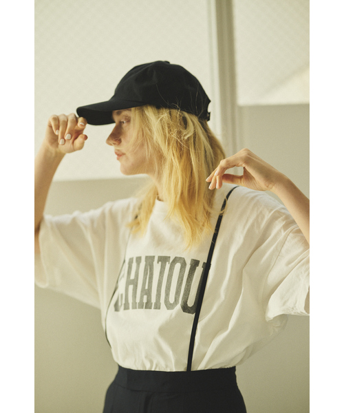 レミレリーフ 別注 CHATOU Tシャツ ブラック（Rouge vif tシャツ