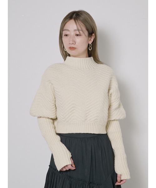 「SNIDEL」 半袖ニット ONE SIZE ホワイト レディース SNIDEL 「SNIDEL」 半袖ニット ONE SIZE ホワイト レディース