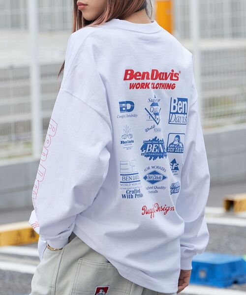 BEN DAVIS tシャツ 「BEN DAVIS（ベンデイビス）」SPONSRED L/S
